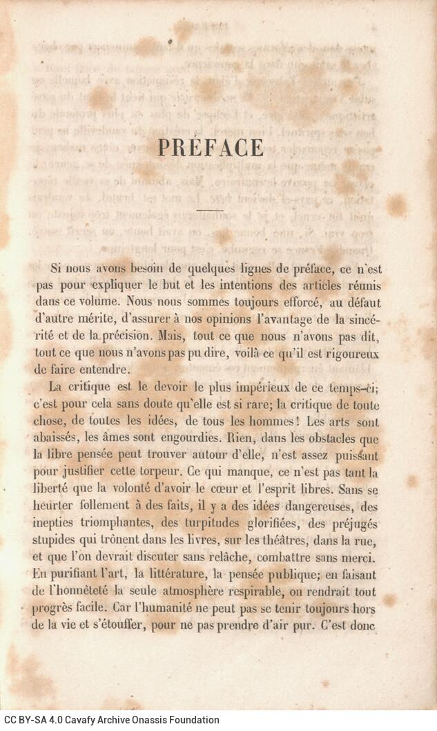 18 x 11 cm; 8 s.p. + 392 p. + 4 s.p., l. 1 illegible handwritten note on verso, l. 2 bookplate CPC on recto, l. 3 half-title 